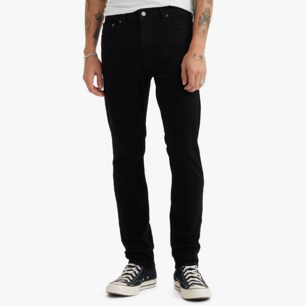 MEN’S BLACK LEVI’S 510 ZIP MIDRISE SKINNY SIZE 38X29